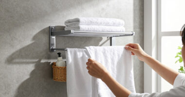 This Metal Rack Creates Instant Towel Storage And Includes Extra Uses I Never Expected!