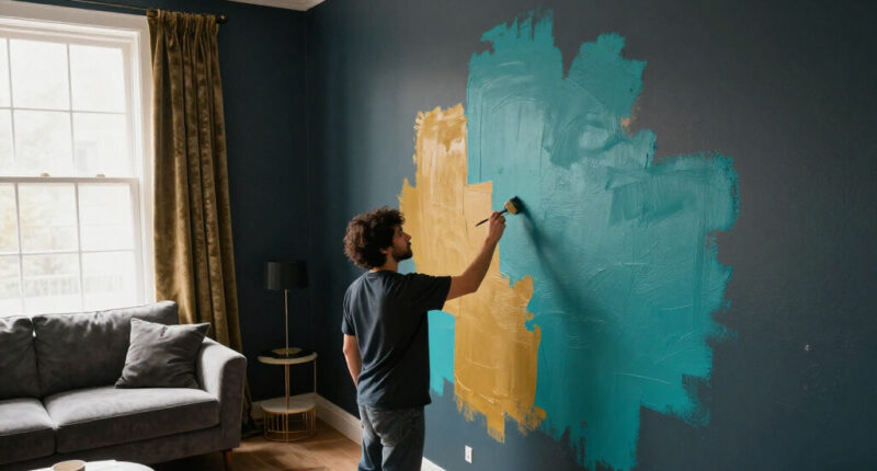 A Dark And Dated Living Room Gets A Dramatic Designer Makeover