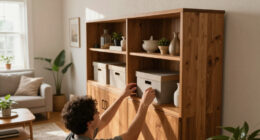 A Wall Of Cabinets Did More Than Add Storage To This Living Room