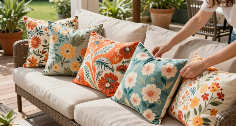 These Designer Outdoor Pillows Are So Pretty, I’d Use Them Indoors