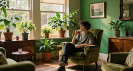 They Turned Their Beige 1900S Parlor Into A Bold, Green “Analog Room”