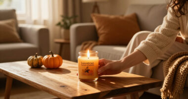 Yankee Candle Spiced Pumpkin Scented Candle, 22Oz Large Jar | Up To 150 Hour Burn Time, Room Filling Fragrance, Long-Lasting Scent, Premium