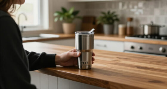 YETI Rambler 20 Oz Stainless Steel Vacuum Insulated Tumbler w/MagSlider Lid