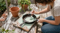 Don't Toss Old Frying Pans — DIYers Upcycle Them Into Farmhouse Patio Decor