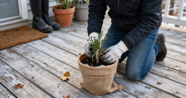 Should You Leave Potted Plants Outdoors In The Winter?