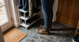 This £10 Argos Shoe Rack Is Perfect For Keeping Muddy Boots And Wet Jackets Tidy This Autumn