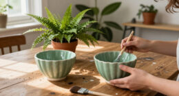 Turn Two Fluted Bowls From Dollar Tree Into Vintage-Style Planters